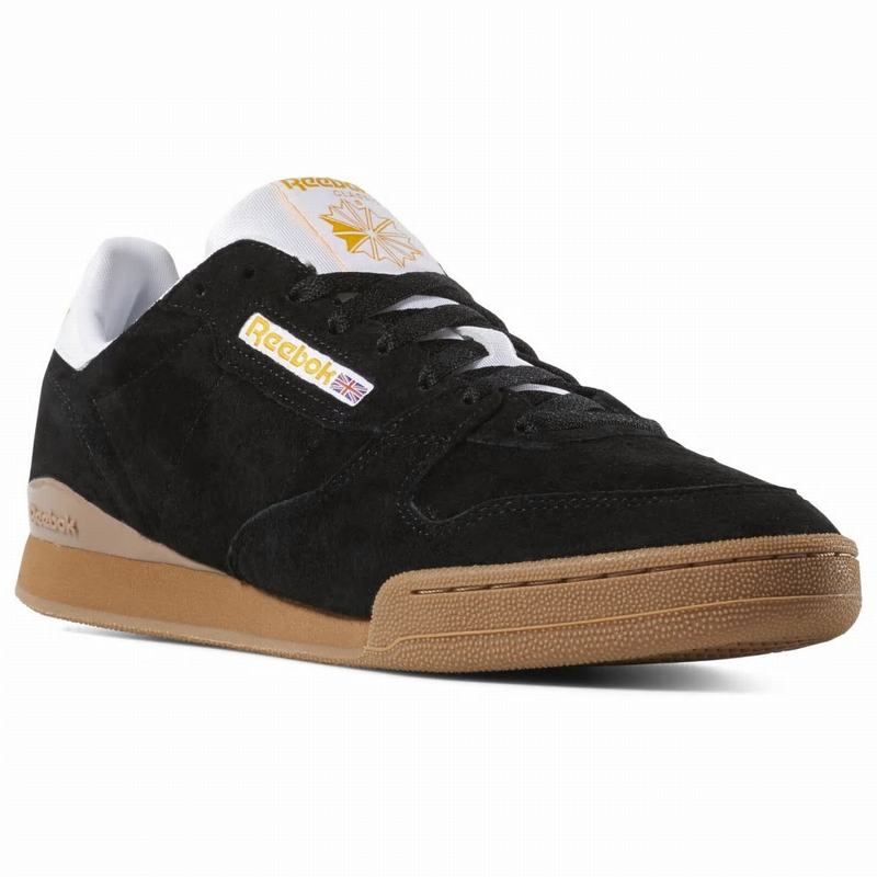 Tenisi Reebok Phase 1 Barbati Negrii/Aurii/Albi Romania TR4991QI